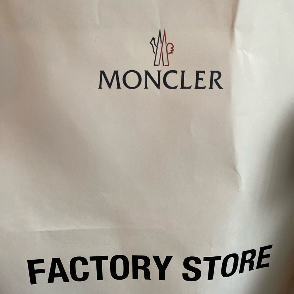 Moncler rubber red rain boots size 9